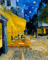 5 Jul / 12 Jul 
19 Jul / 26 Jul 
Fr 18:30-20:30 Uhr
Motiv: Caféterrasse am Abend von Van Gogh
